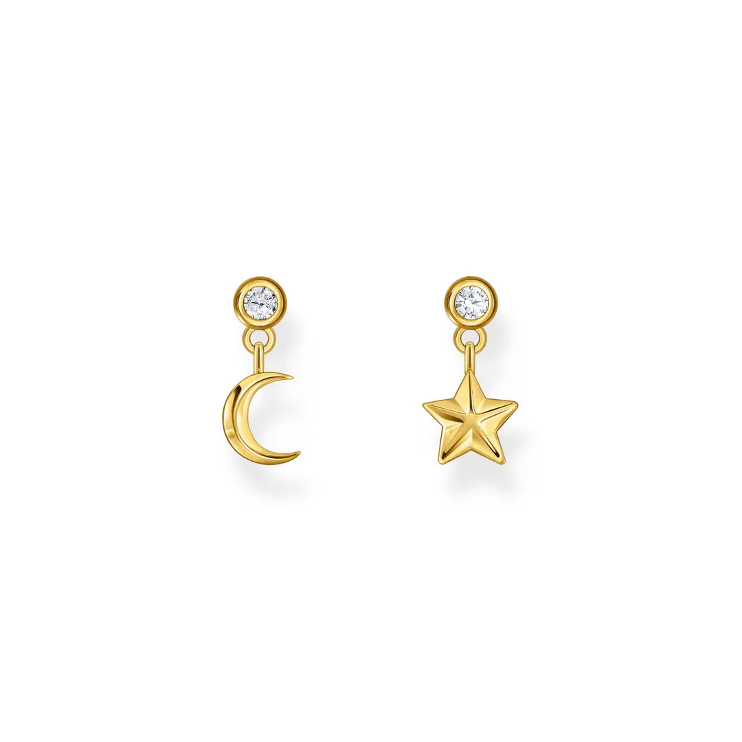 ESSENTIAL SUN AND MOON EAR STUDS