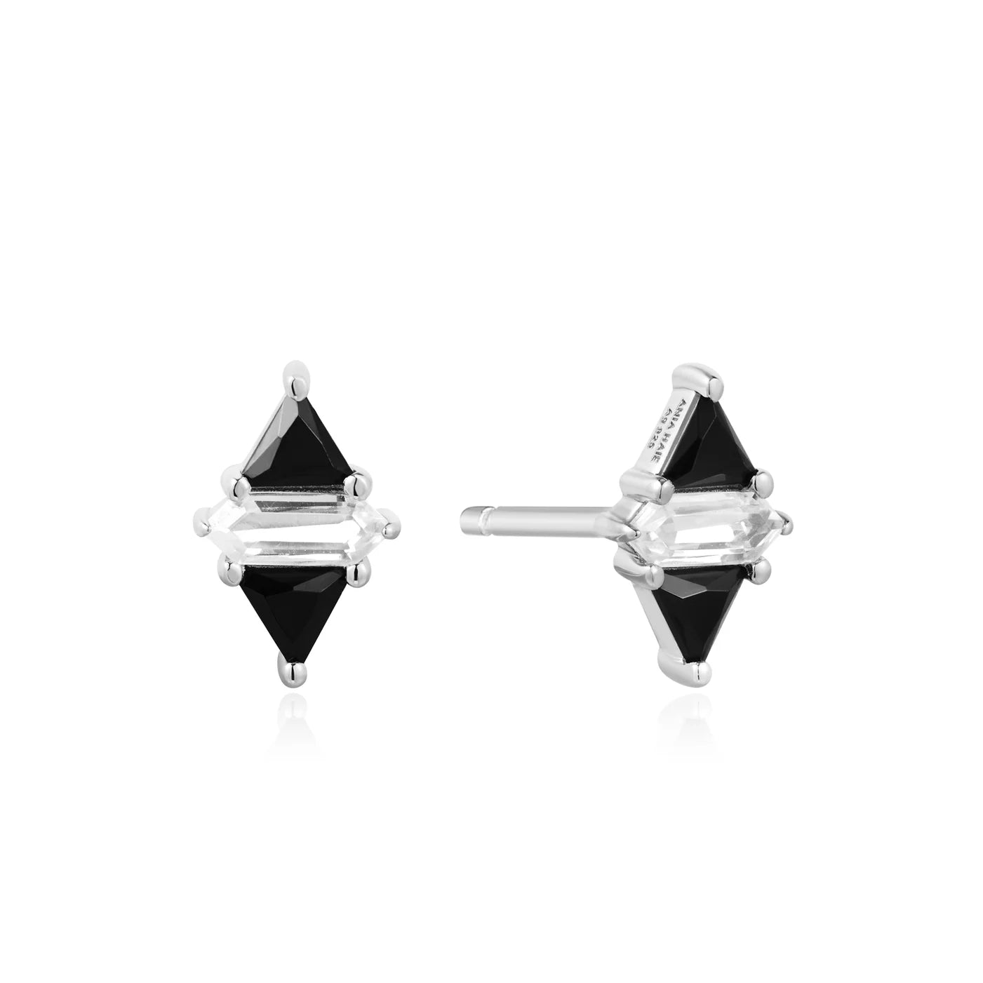 SUNSHINE TRIANGLE BLACK STUDS