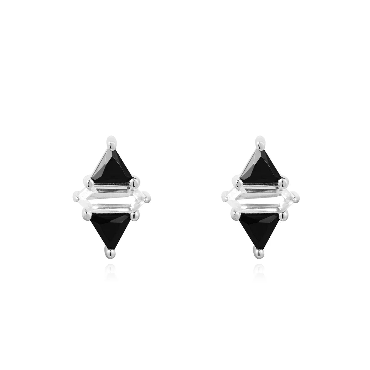 SUNSHINE TRIANGLE BLACK STUDS