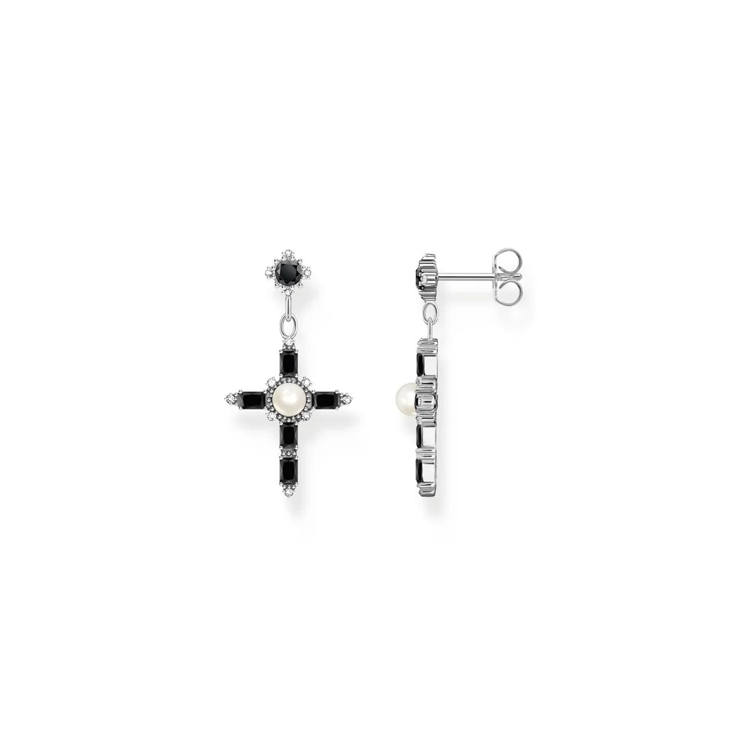 TRUE ROMANCE CROSS EARRINGS