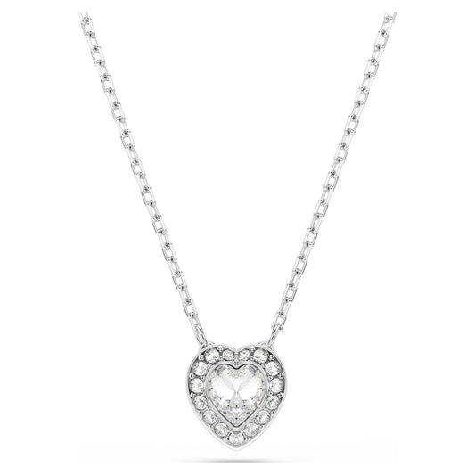 ARIANA GRANDE X SWAROVSKI HEART PENDANT - WHITE, RHODIUM