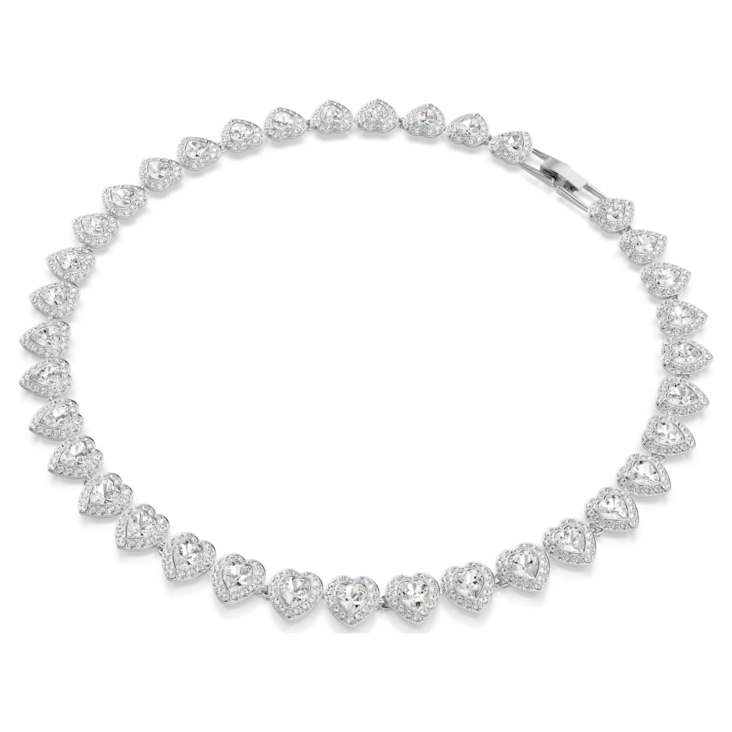 ARIANA GRANDE X SWAROVSKI TENNIS NECKLACE - WHITE, RHODIUM