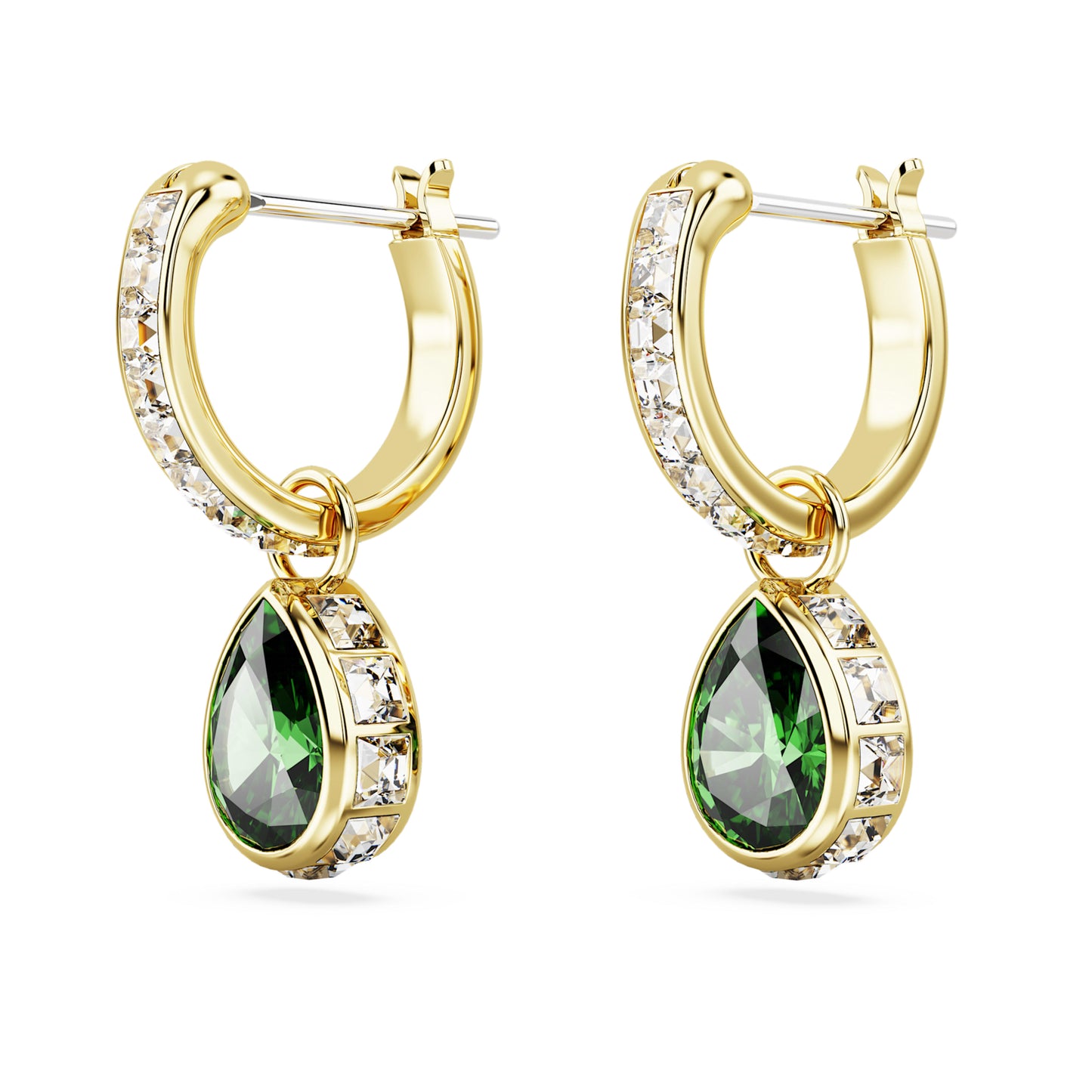 CHROMA DROP EARRINGS PEAR - GREEN, GOLD