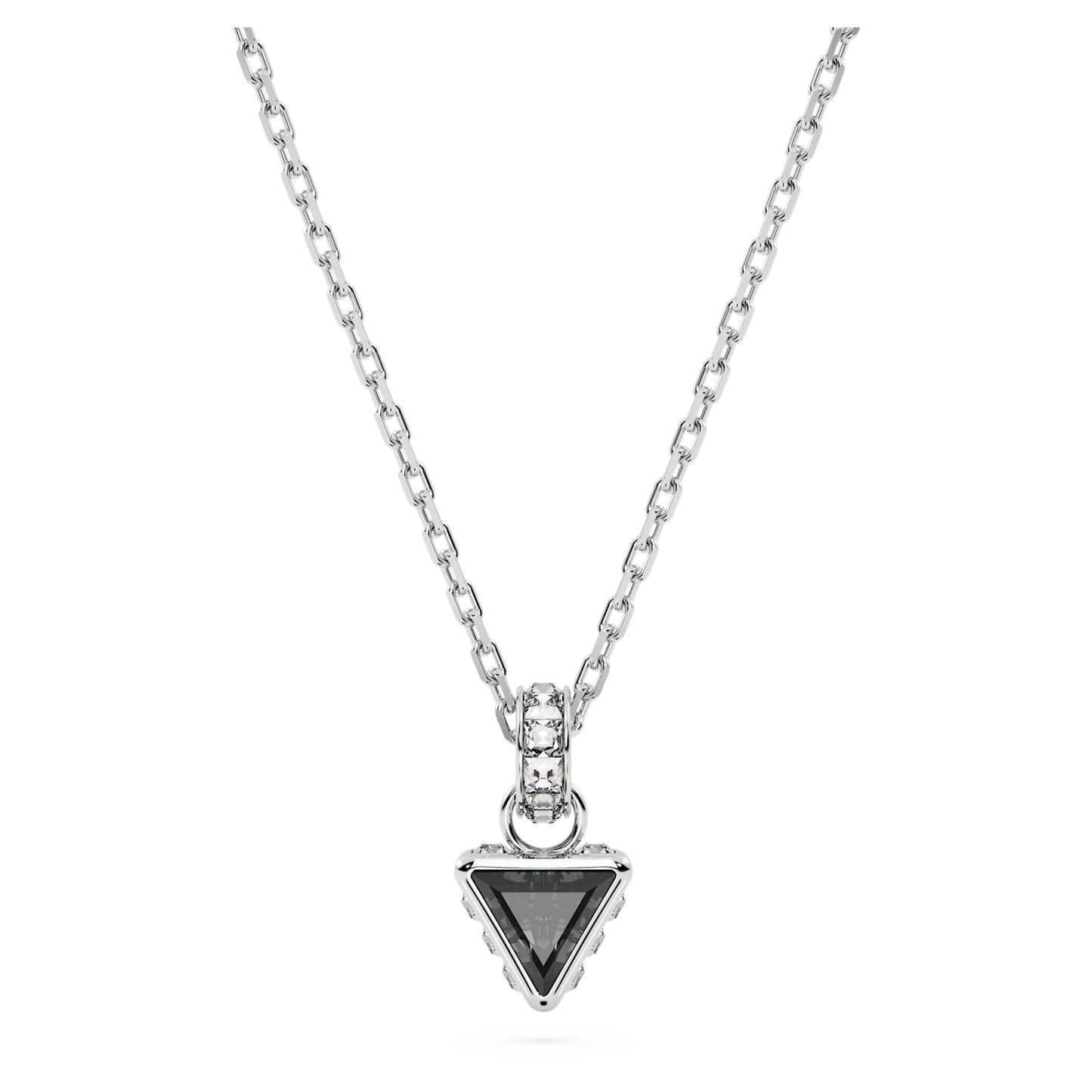 CHROMA PENDANT TRIANGLE - GREY, RHODIUM