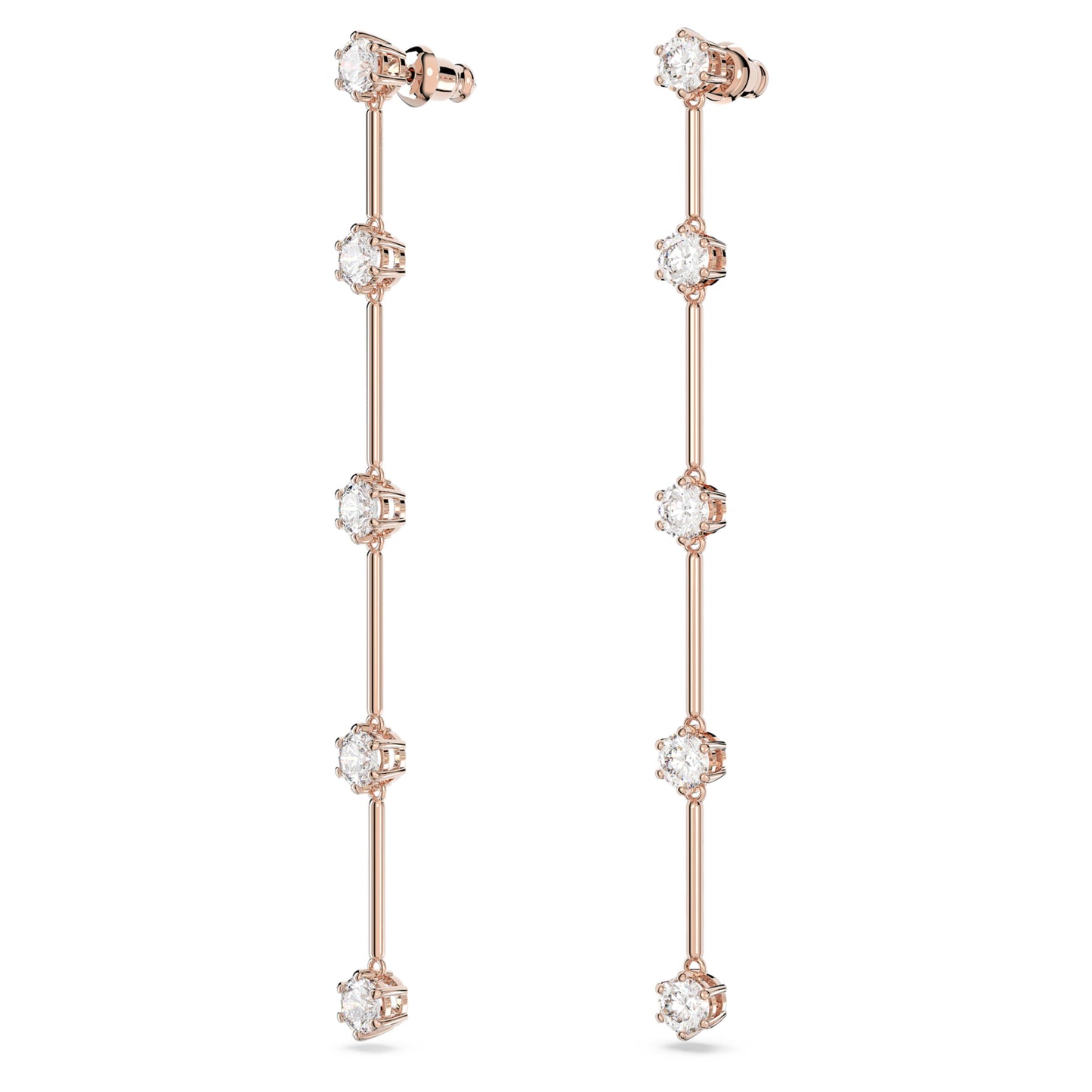 CONSTELLA DROP EARRINGS - WHITE, ROSE-GOLD