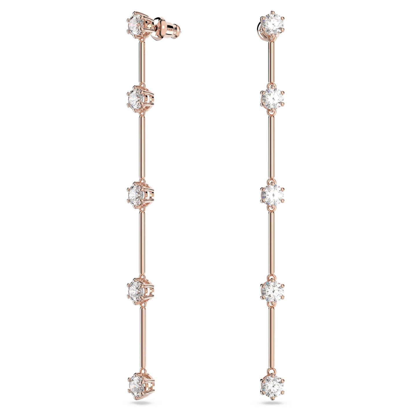 CONSTELLA DROP EARRINGS - WHITE, ROSE-GOLD