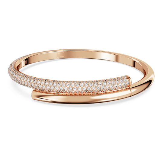 DEXTERA BANGLE - WHITE, ROSE-GOLD