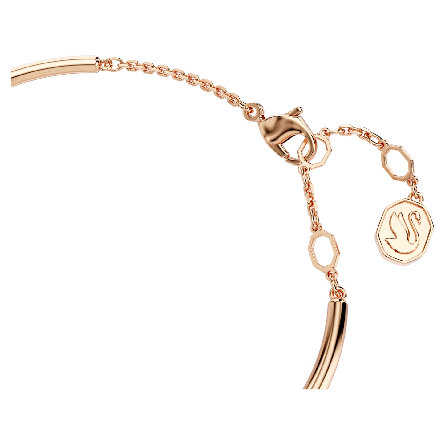 DEXTERA BANGLE - WHITE, ROSE-GOLD