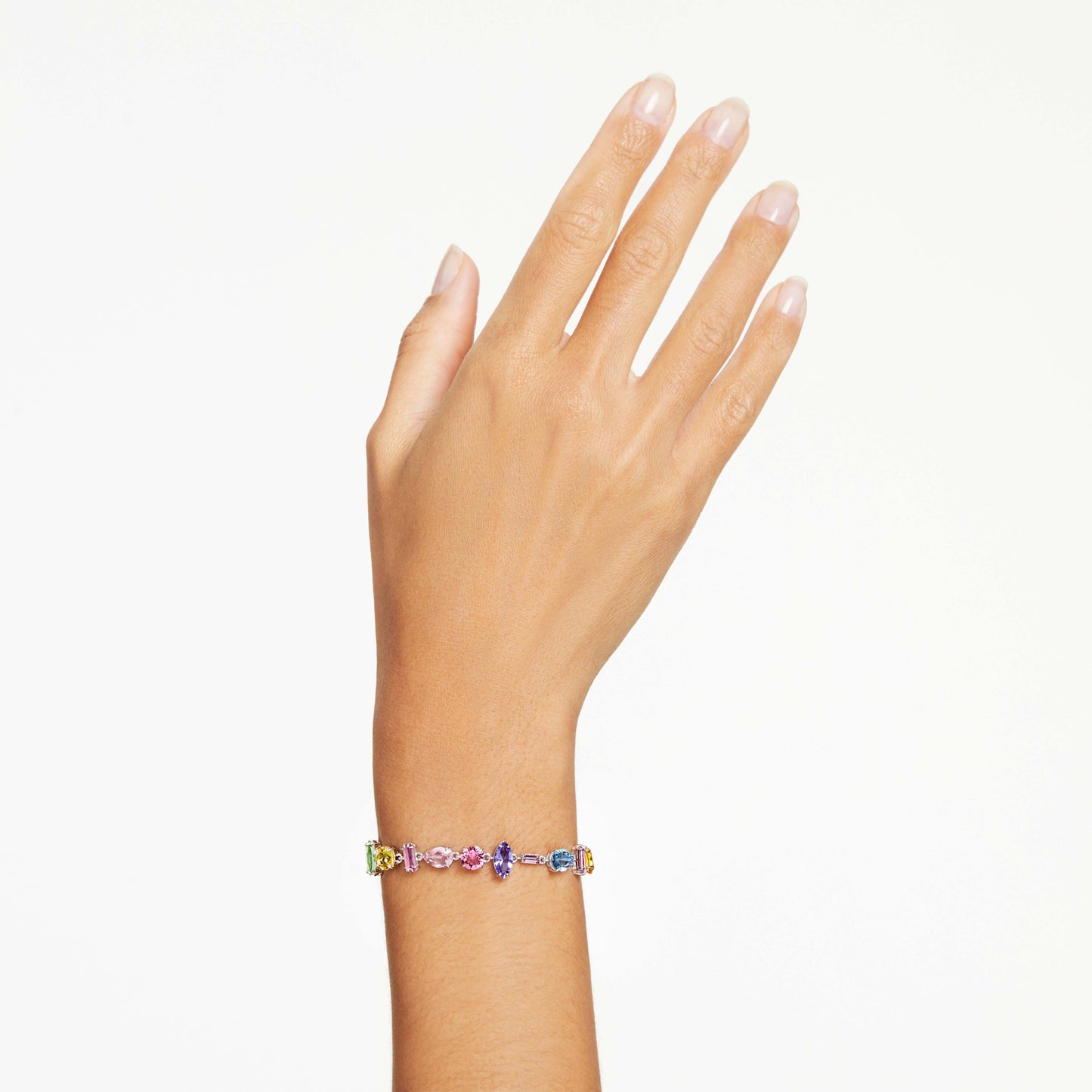 GEMA BRACELET - MULTICOLOUR, RHODIUM