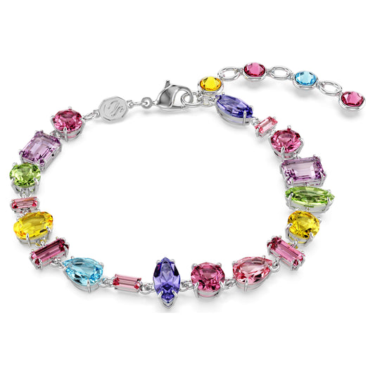 GEMA BRACELET - MULTICOLOUR, RHODIUM