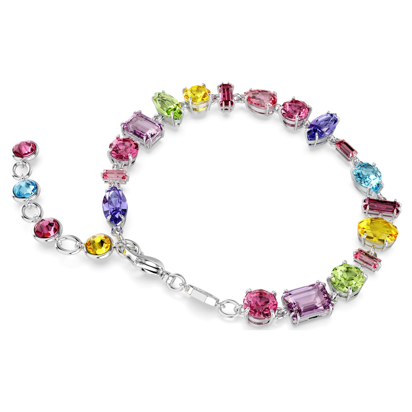 GEMA BRACELET - MULTICOLOUR, RHODIUM