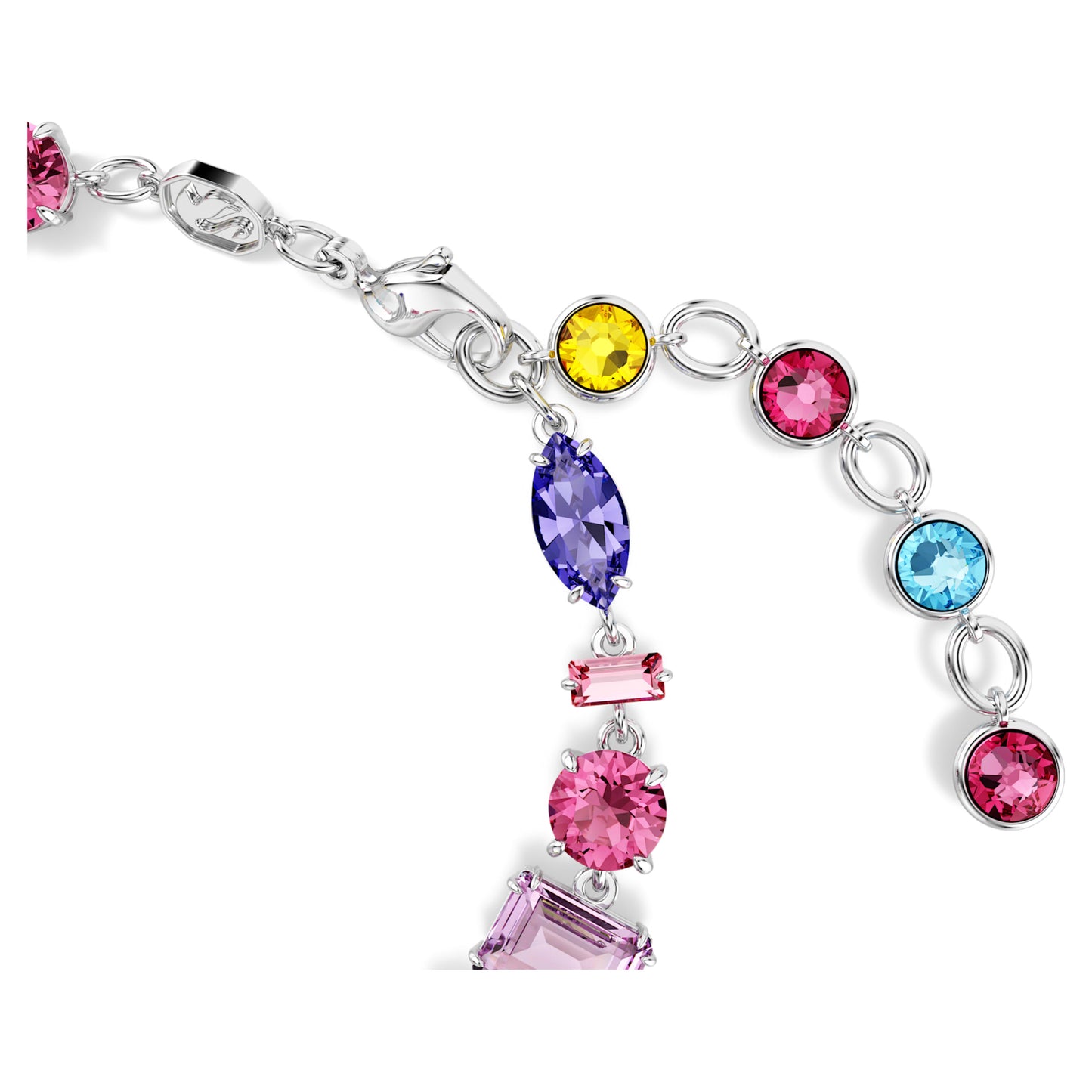 GEMA BRACELET - MULTICOLOUR, RHODIUM