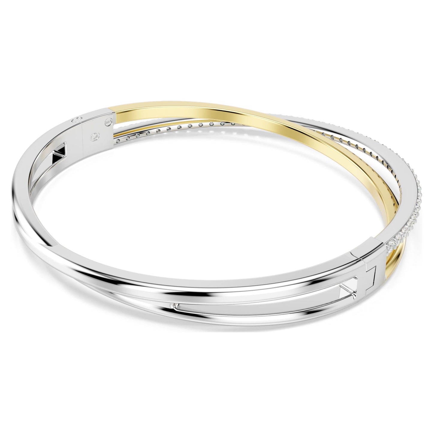 HYPERBOLA BANGLE - WHITE, MIXED-METAL