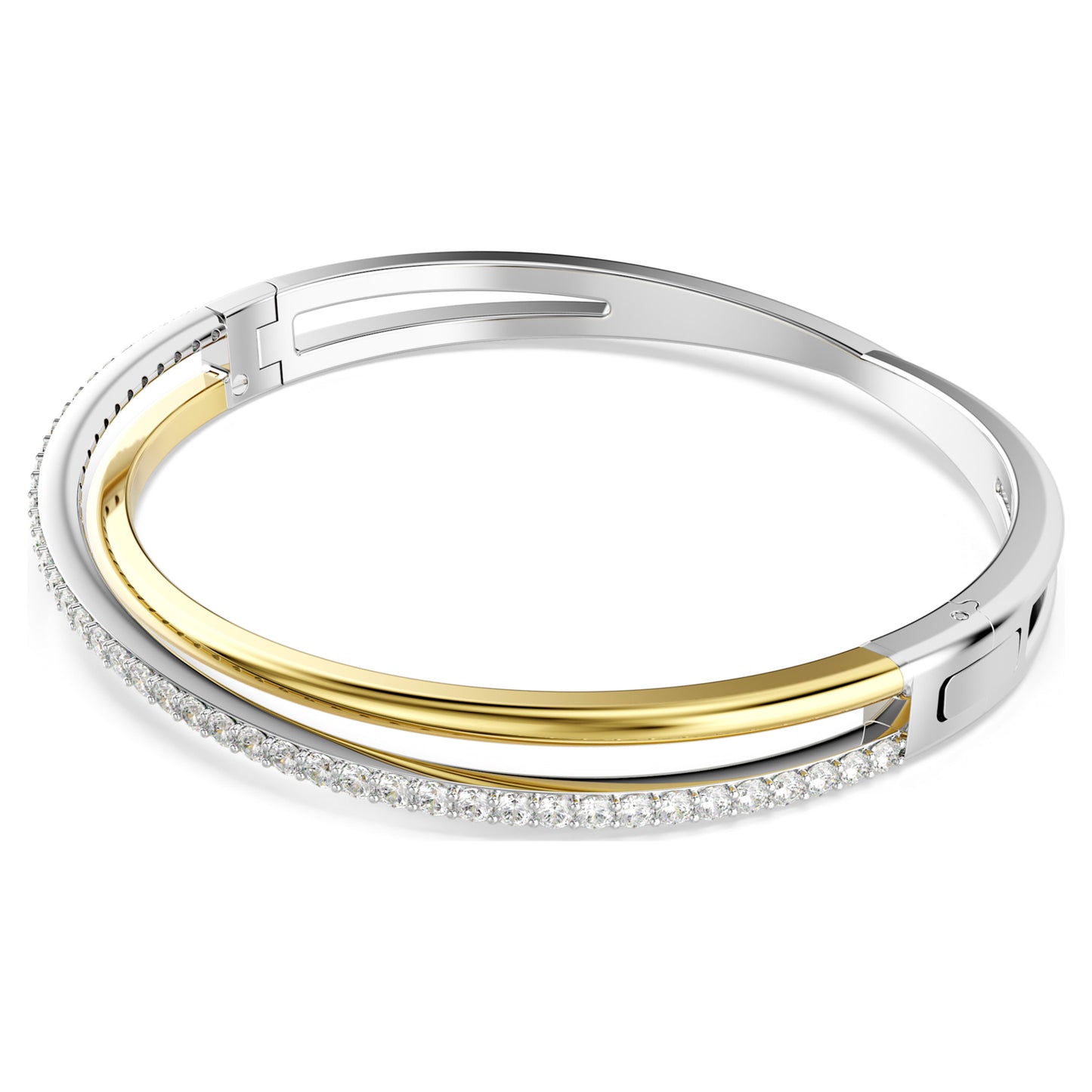 HYPERBOLA BANGLE - WHITE, MIXED-METAL