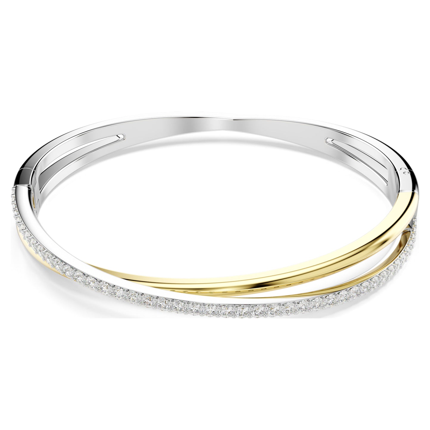 HYPERBOLA BANGLE - WHITE, MIXED-METAL