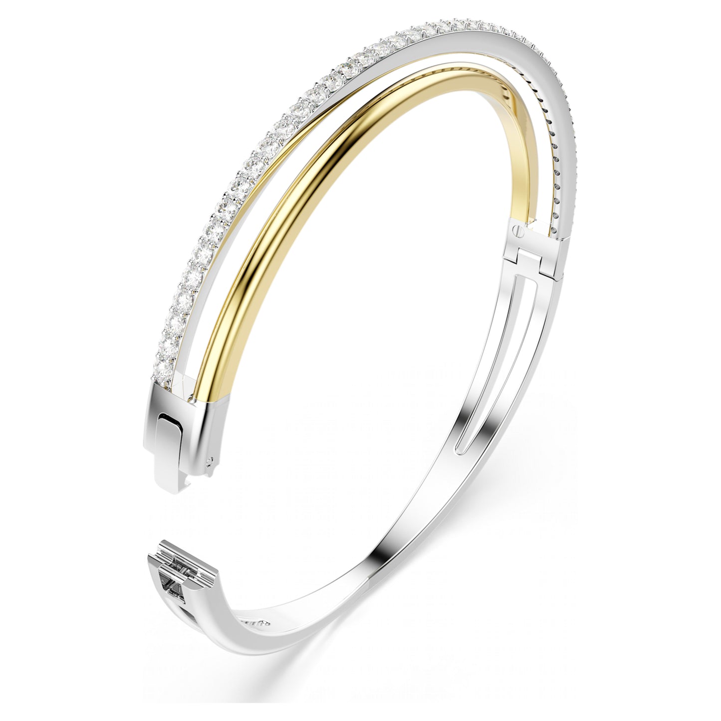 HYPERBOLA BANGLE - WHITE, MIXED-METAL