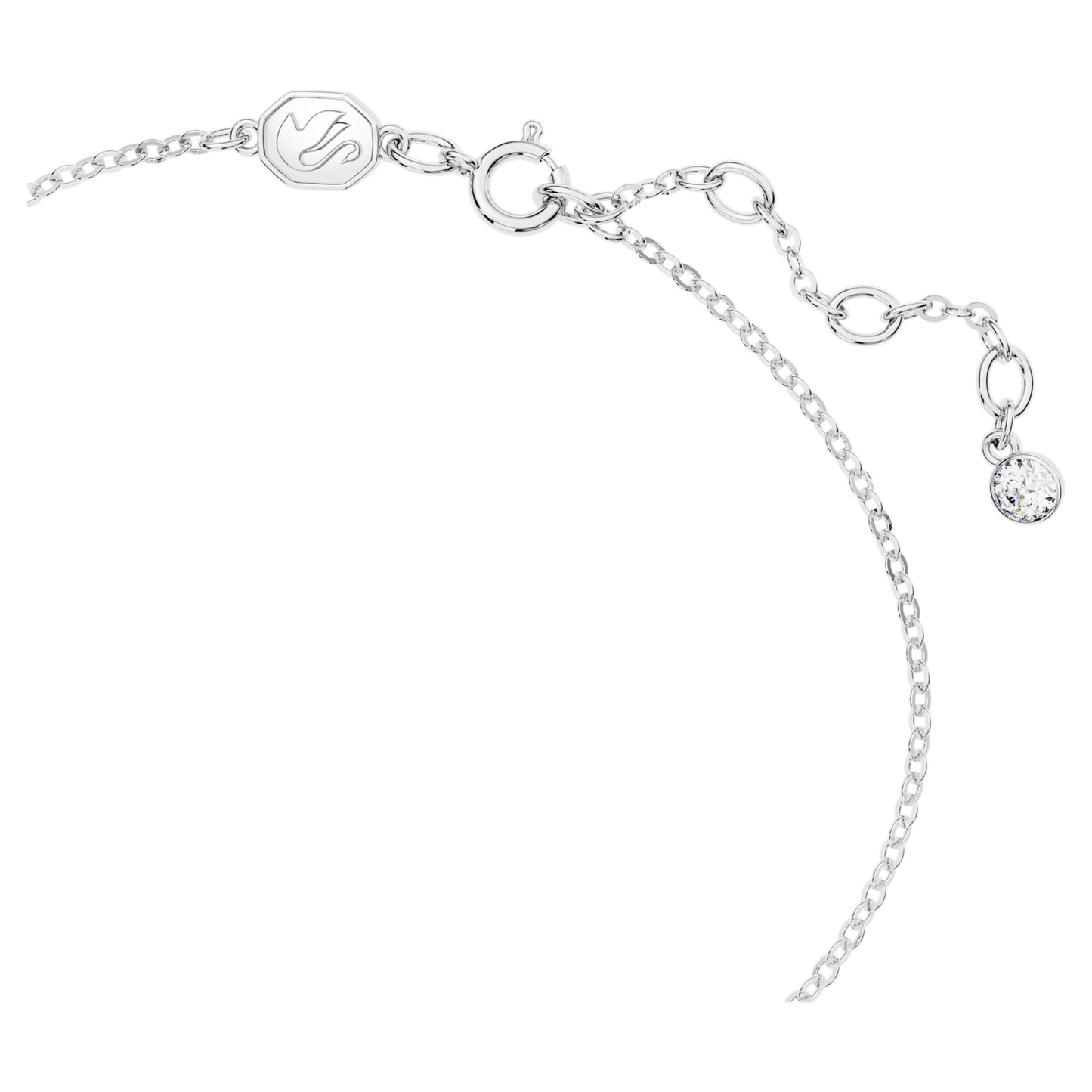 HYPERBOLA BRACELET BOW - WHITE, RHODIUM