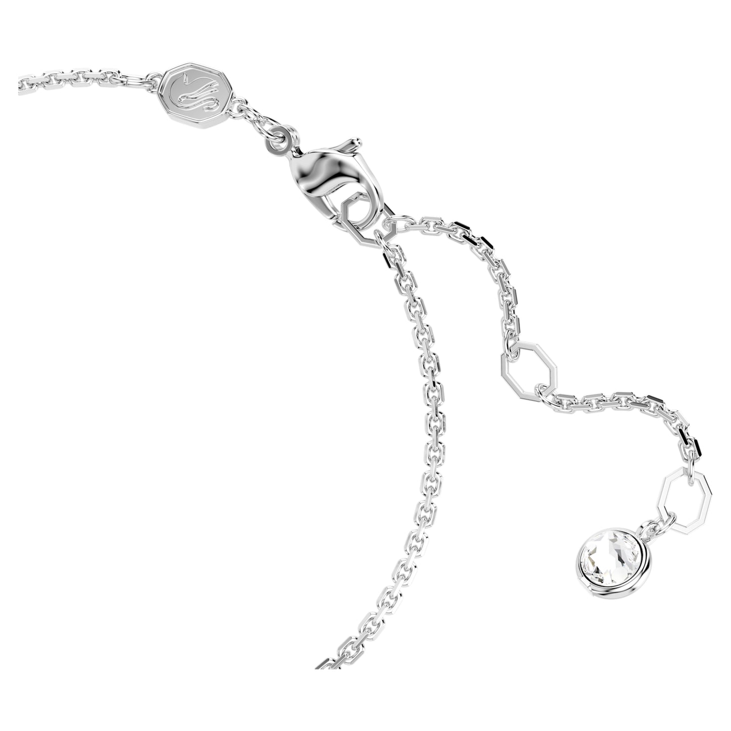 HYPERBOLA BRACELET INFINITY - WHITE, RHODIUM