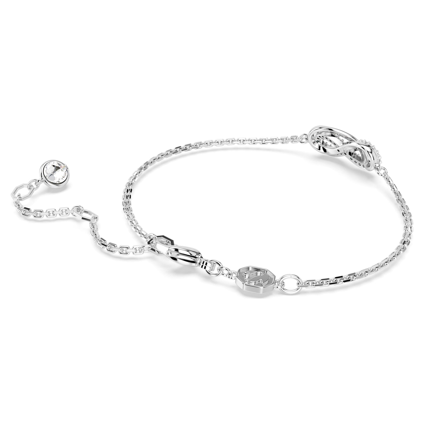 HYPERBOLA BRACELET INFINITY - WHITE, RHODIUM