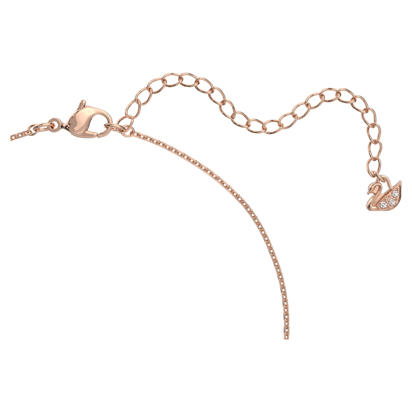 HYPERBOLA NECKLACE TWIST - WHITE, ROSE-GOLD