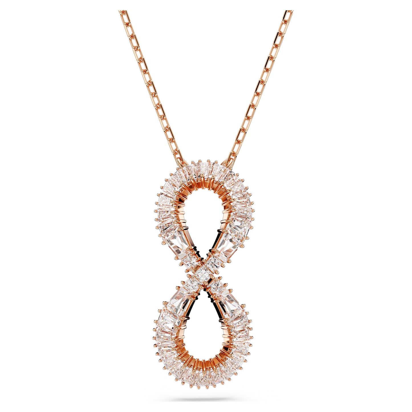 HYPERBOLA PENDANT INFINITY - WHITE, ROSE-GOLD