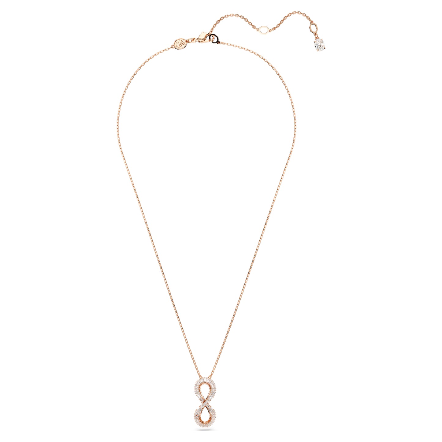 HYPERBOLA PENDANT INFINITY - WHITE, ROSE-GOLD