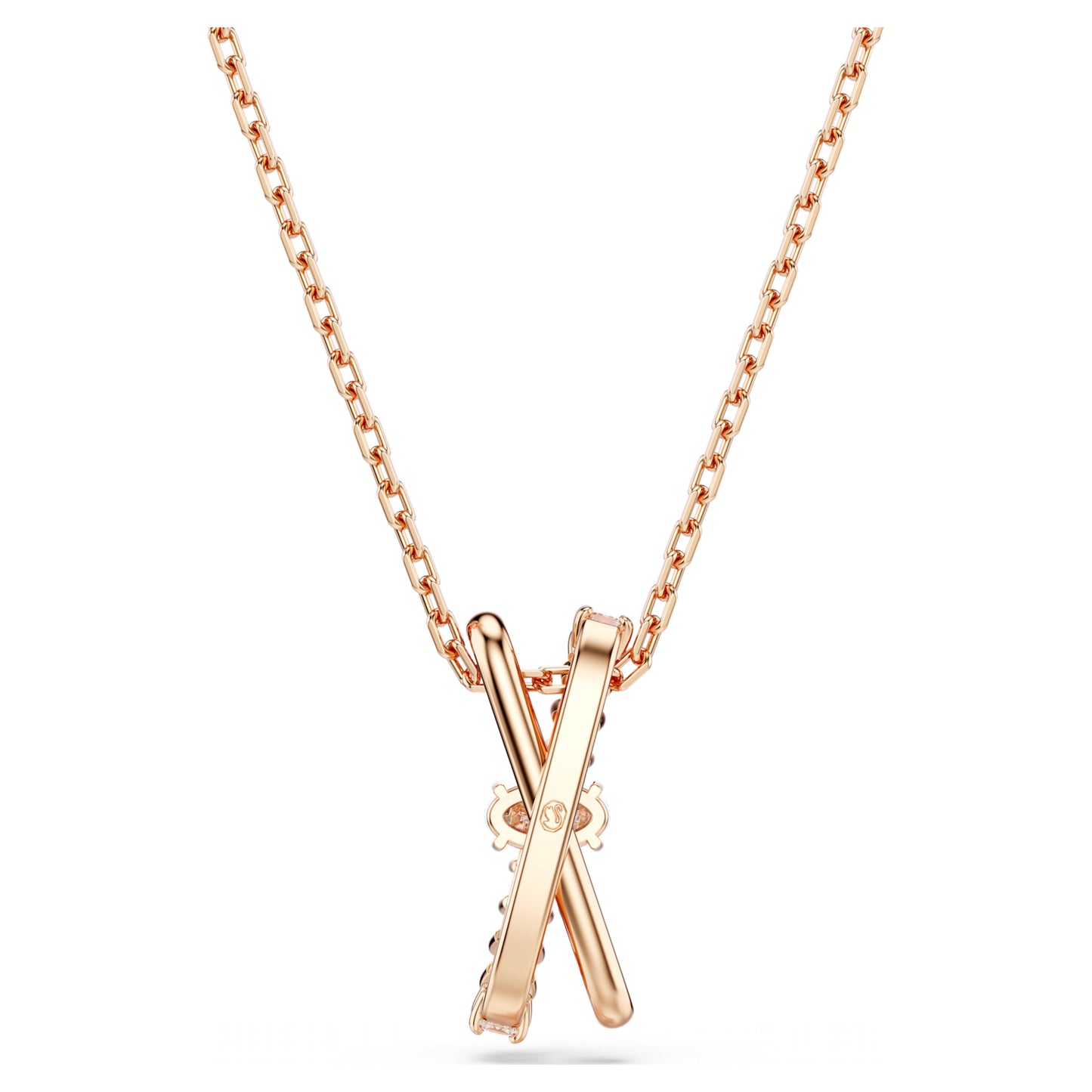 HYPERBOLA PENDANT TWIST - WHITE, ROSE-GOLD