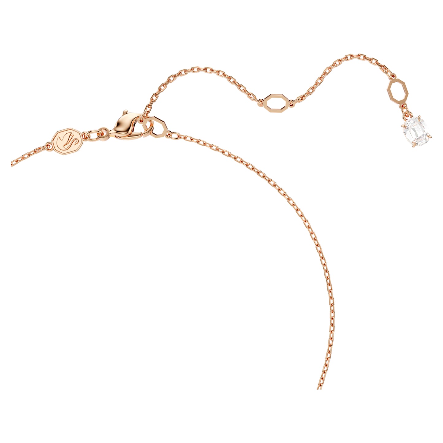 HYPERBOLA PENDANT TWIST - WHITE, ROSE-GOLD