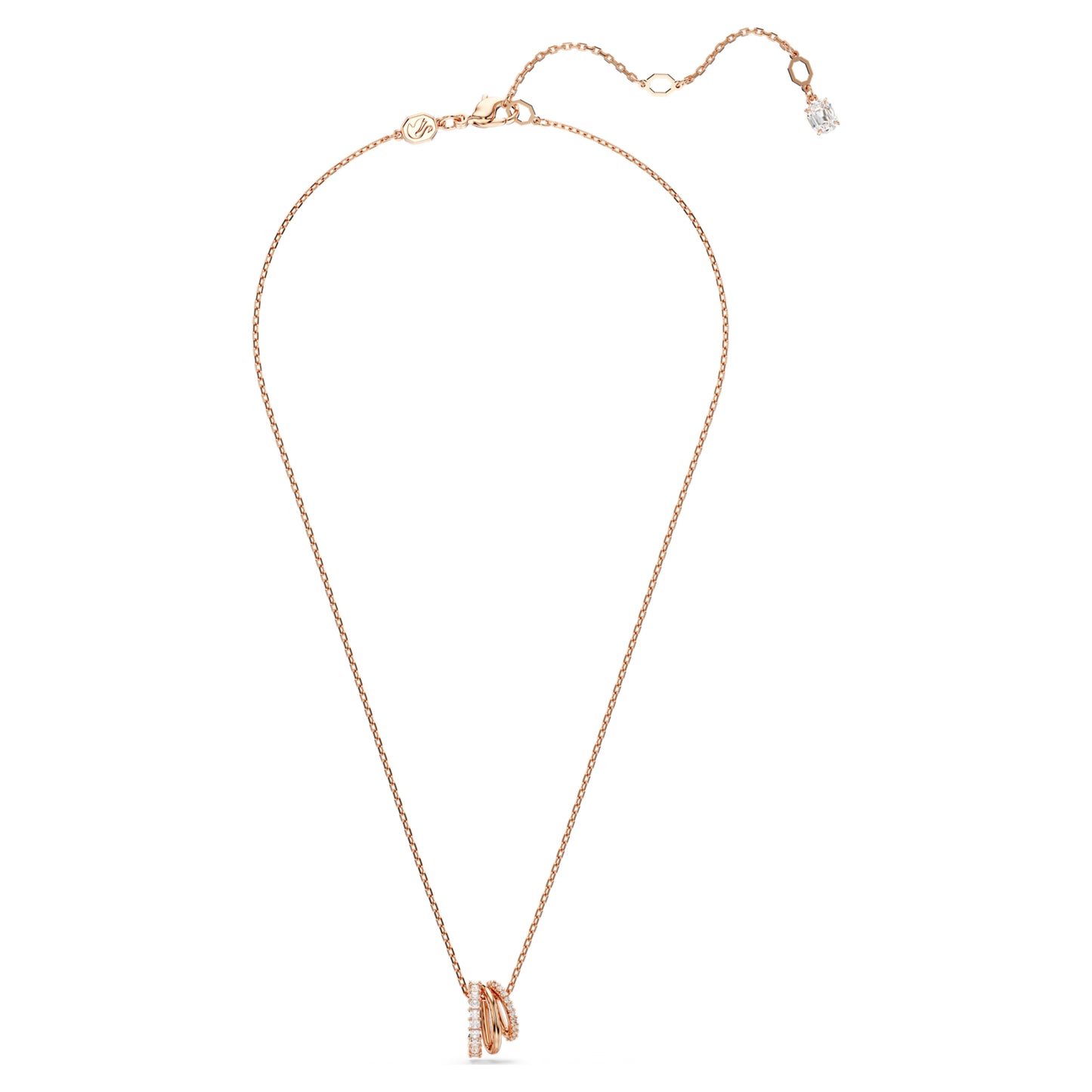 HYPERBOLA PENDANT - WHITE, ROSE-GOLD