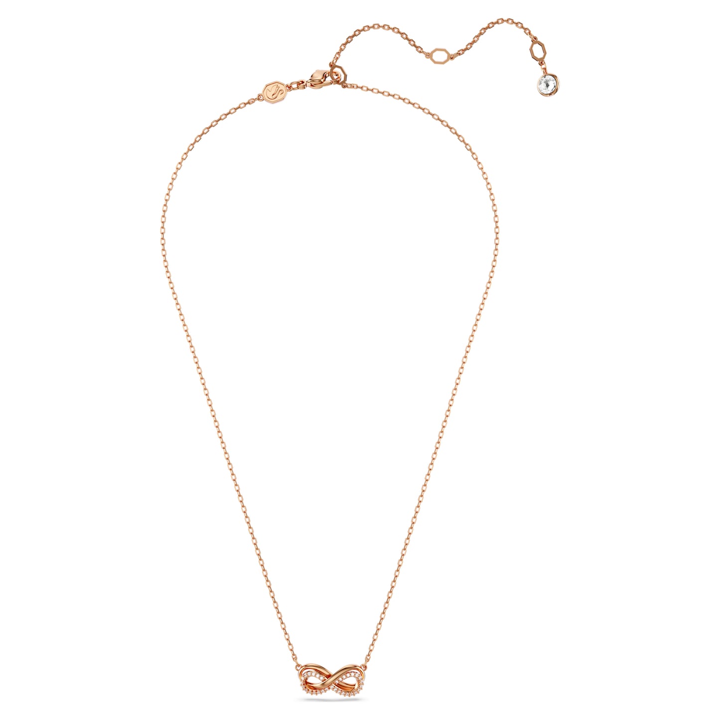 HYPERBOLA PENDANT INFINITY - WHITE, ROSE-GOLD