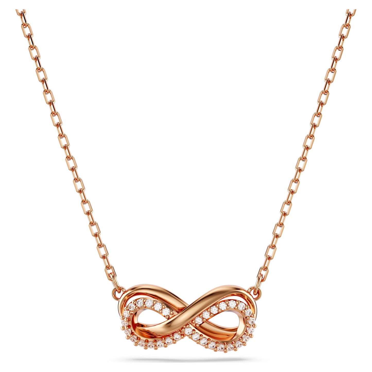 HYPERBOLA PENDANT INFINITY - WHITE, ROSE-GOLD