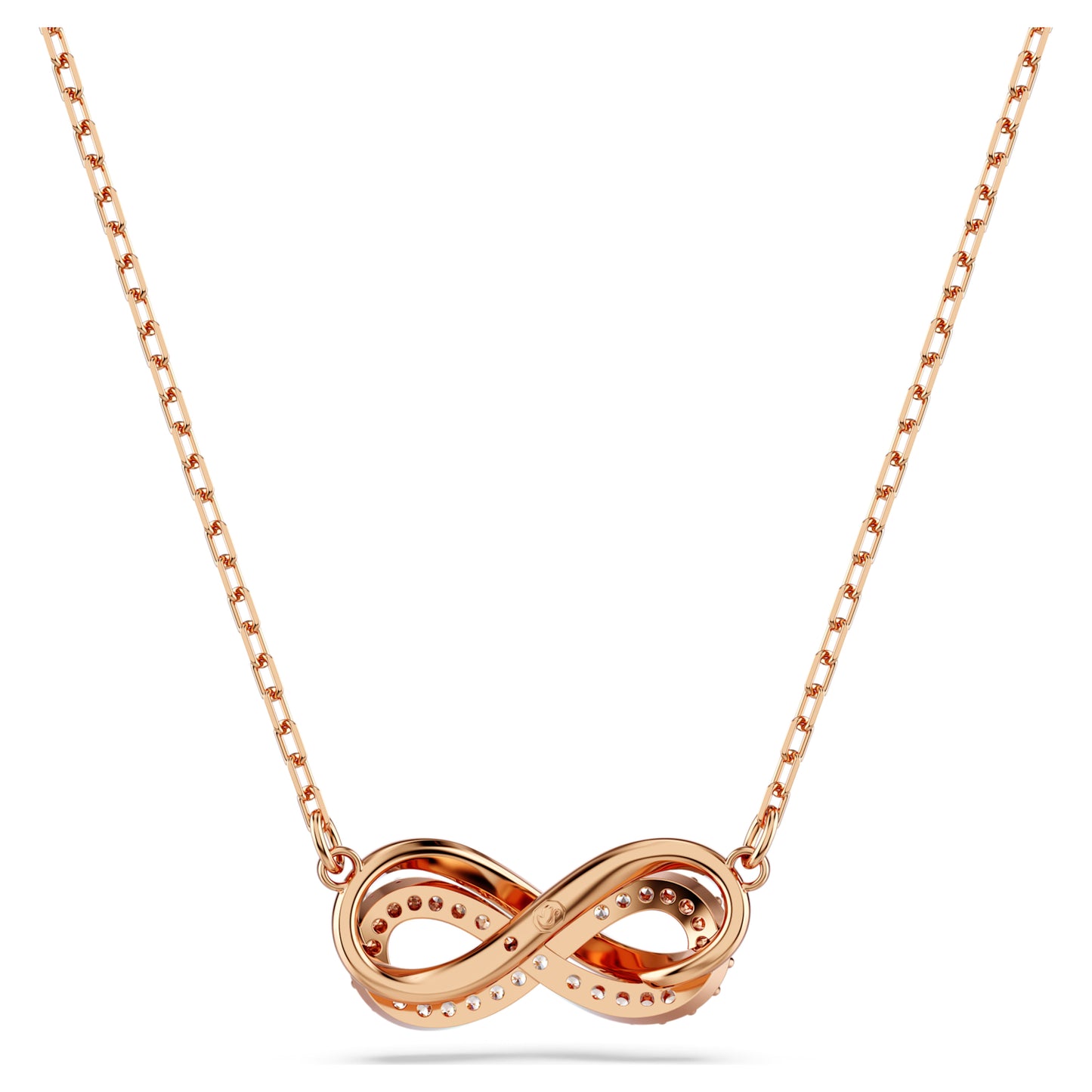 HYPERBOLA PENDANT INFINITY - WHITE, ROSE-GOLD