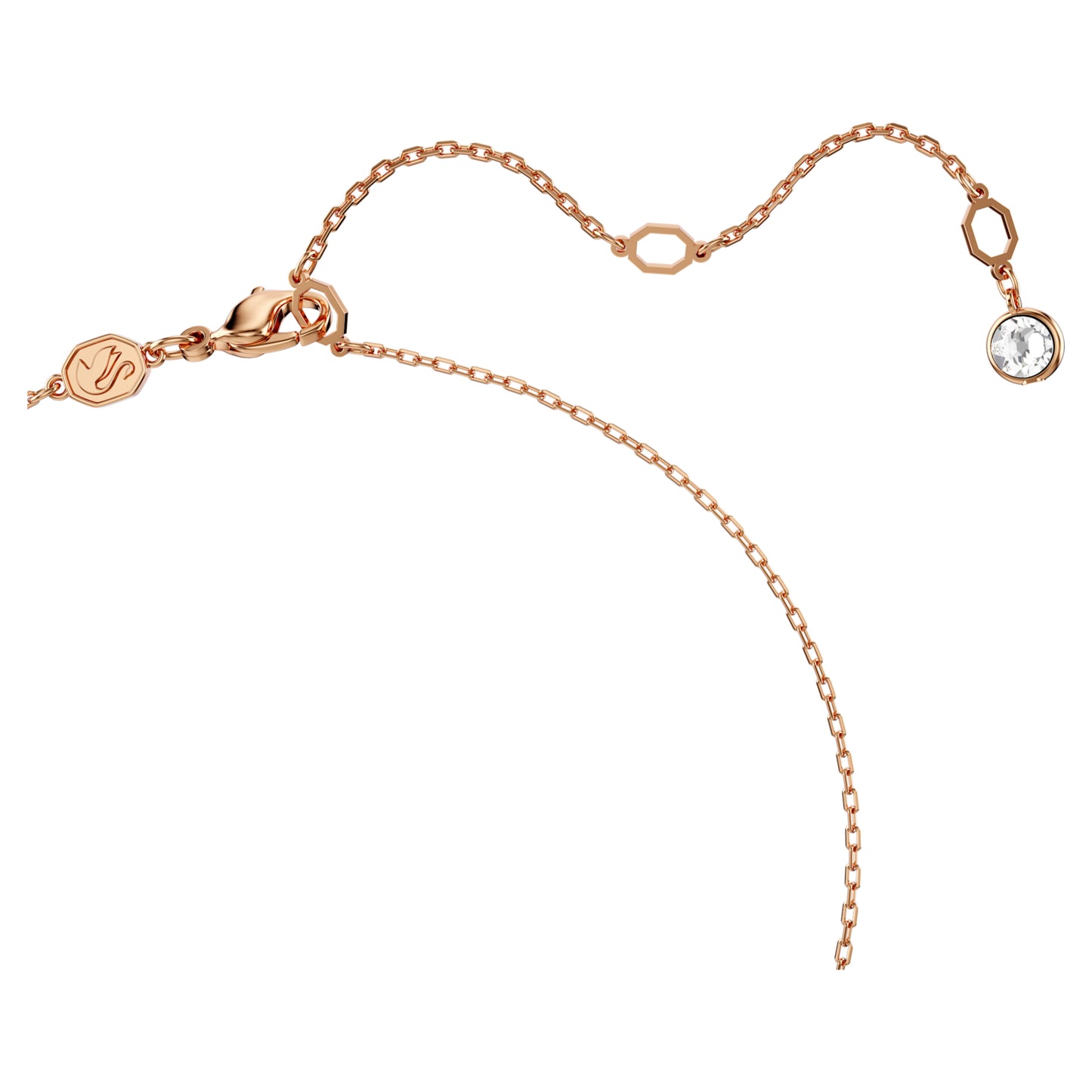 HYPERBOLA PENDANT INFINITY - WHITE, ROSE-GOLD