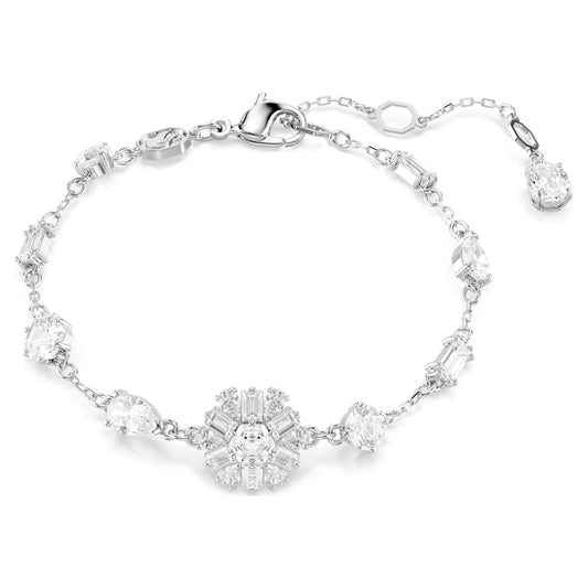 IDYLLIA BRACELET SNOWFLAKE - WHITE, RHODIUM