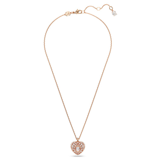 IDYLLIA PENDANT HEART - WHITE, ROSE-GOLD