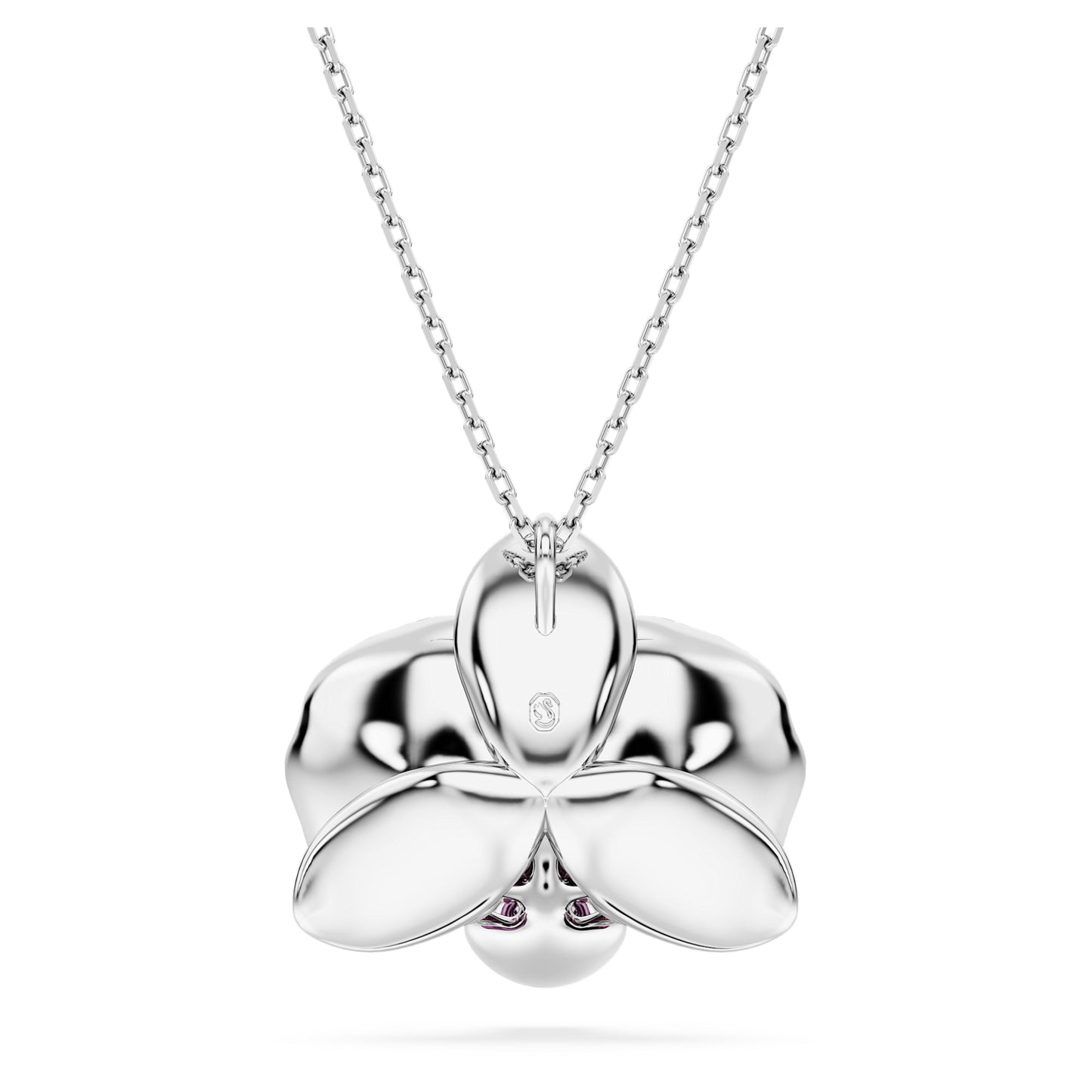 IDYLLIA PENDANT FLOWER - PINK, RHODIUM