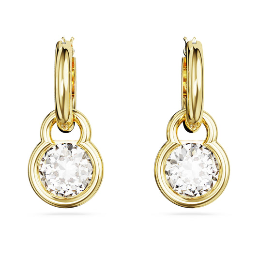 IMBER DROP EARRINGS - WHITE, GOLD