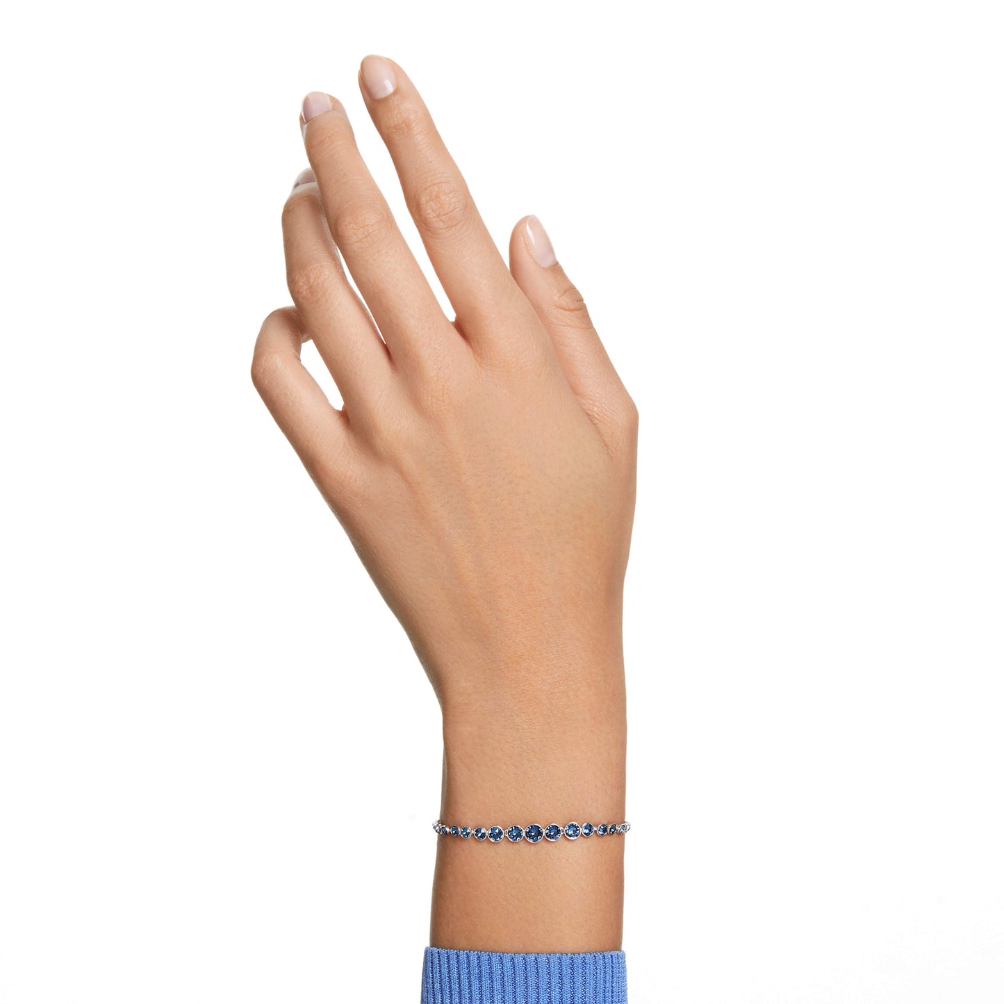 IMBER EMILY BRACELET - BLUE, RHODIUM