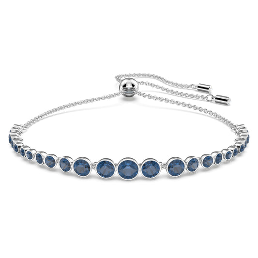 IMBER EMILY BRACELET - BLUE, RHODIUM