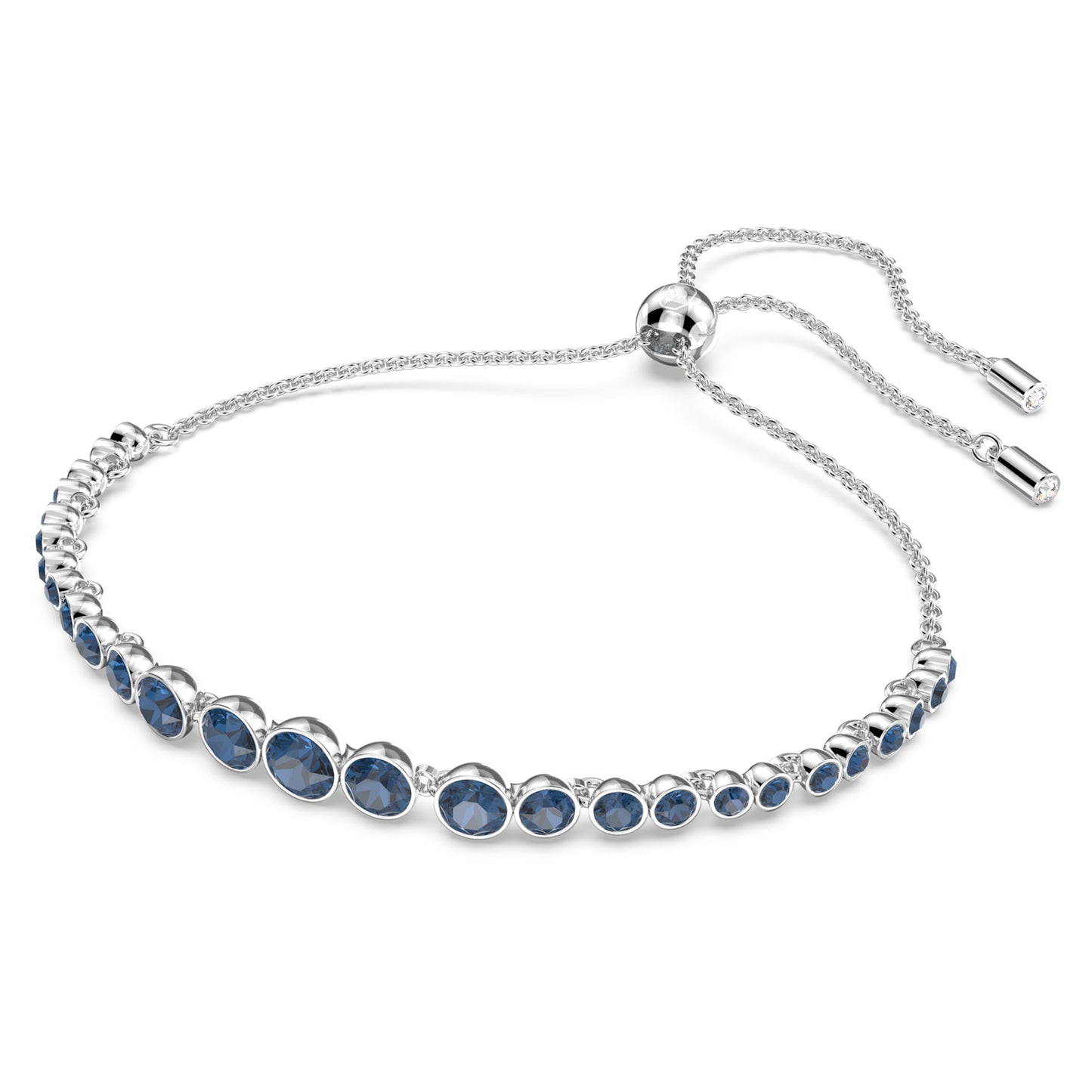 IMBER EMILY BRACELET - BLUE, RHODIUM