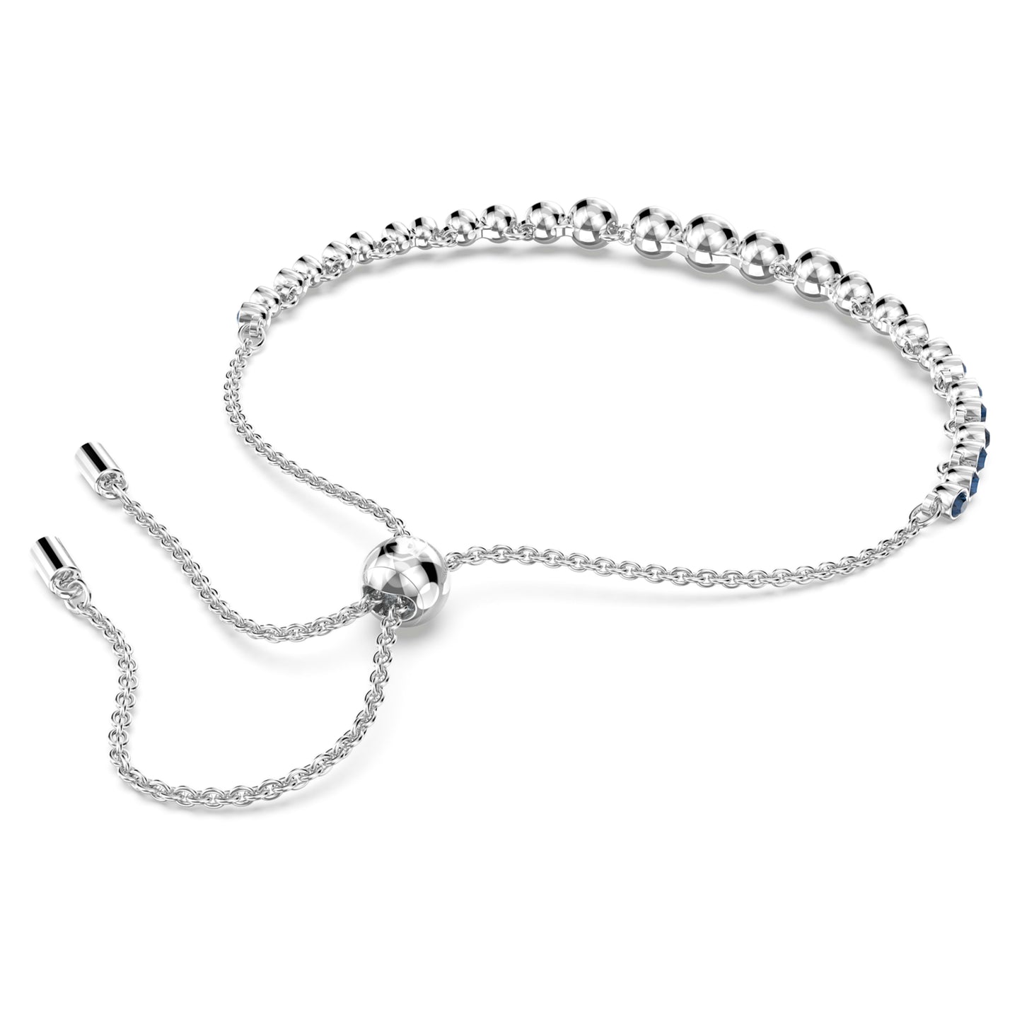 IMBER EMILY BRACELET - BLUE, RHODIUM