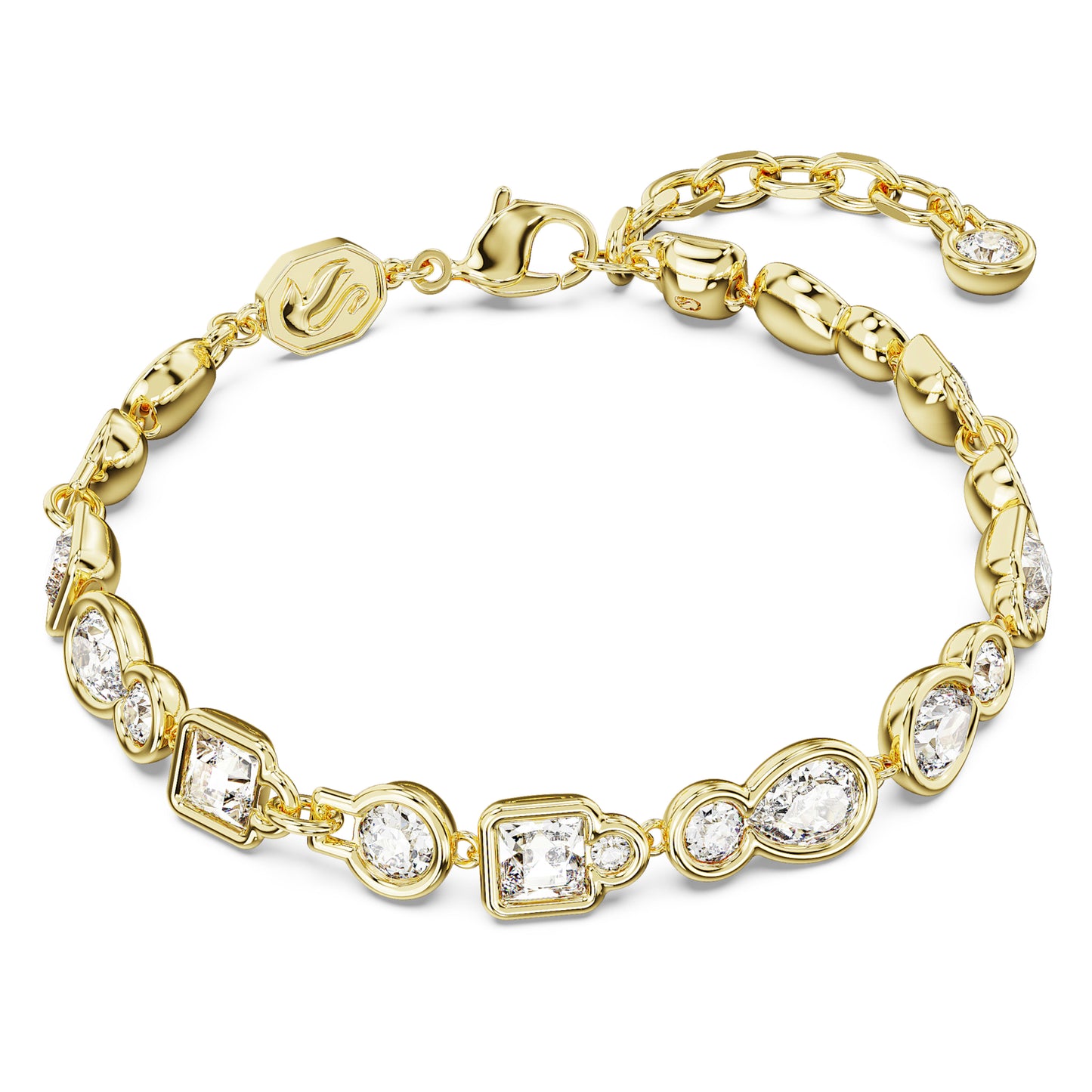 IMBER TENNIS BRACELET - WHITE, GOLD