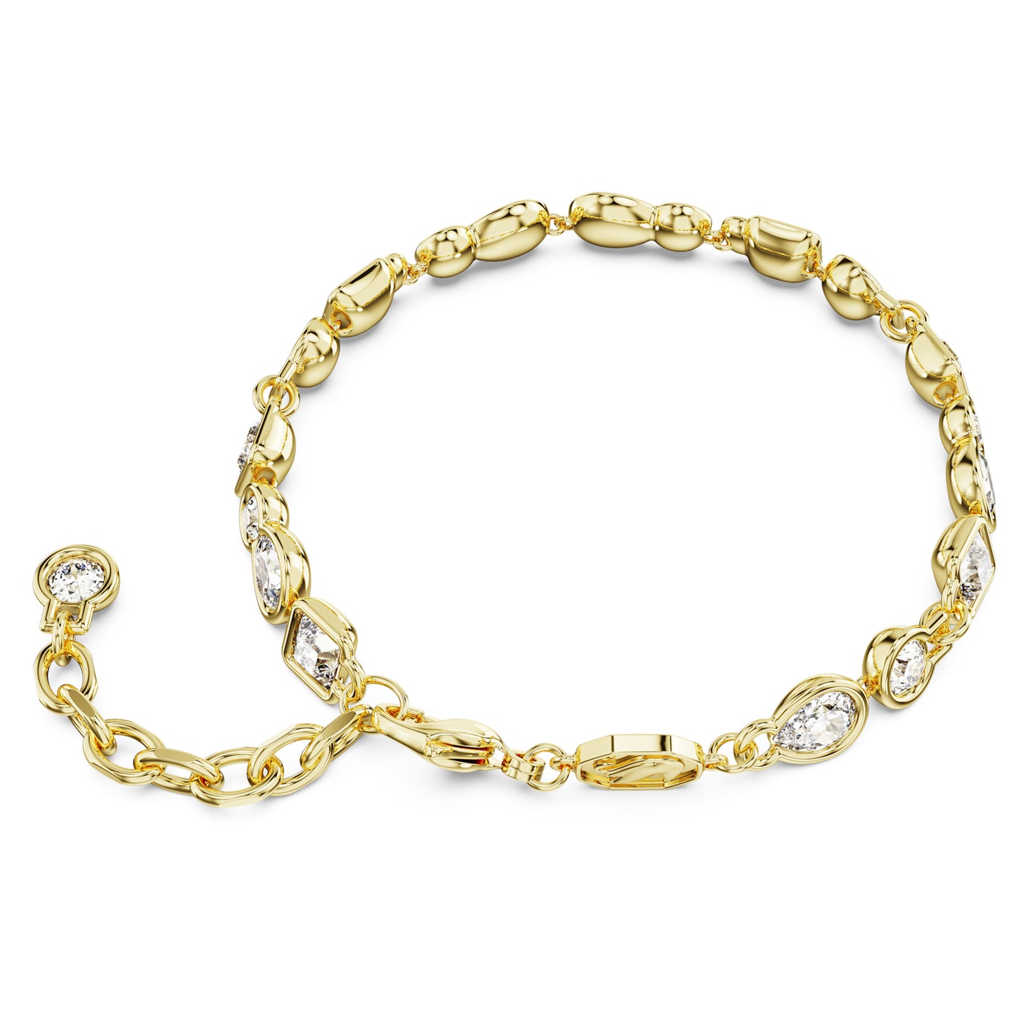 IMBER TENNIS BRACELET - WHITE, GOLD