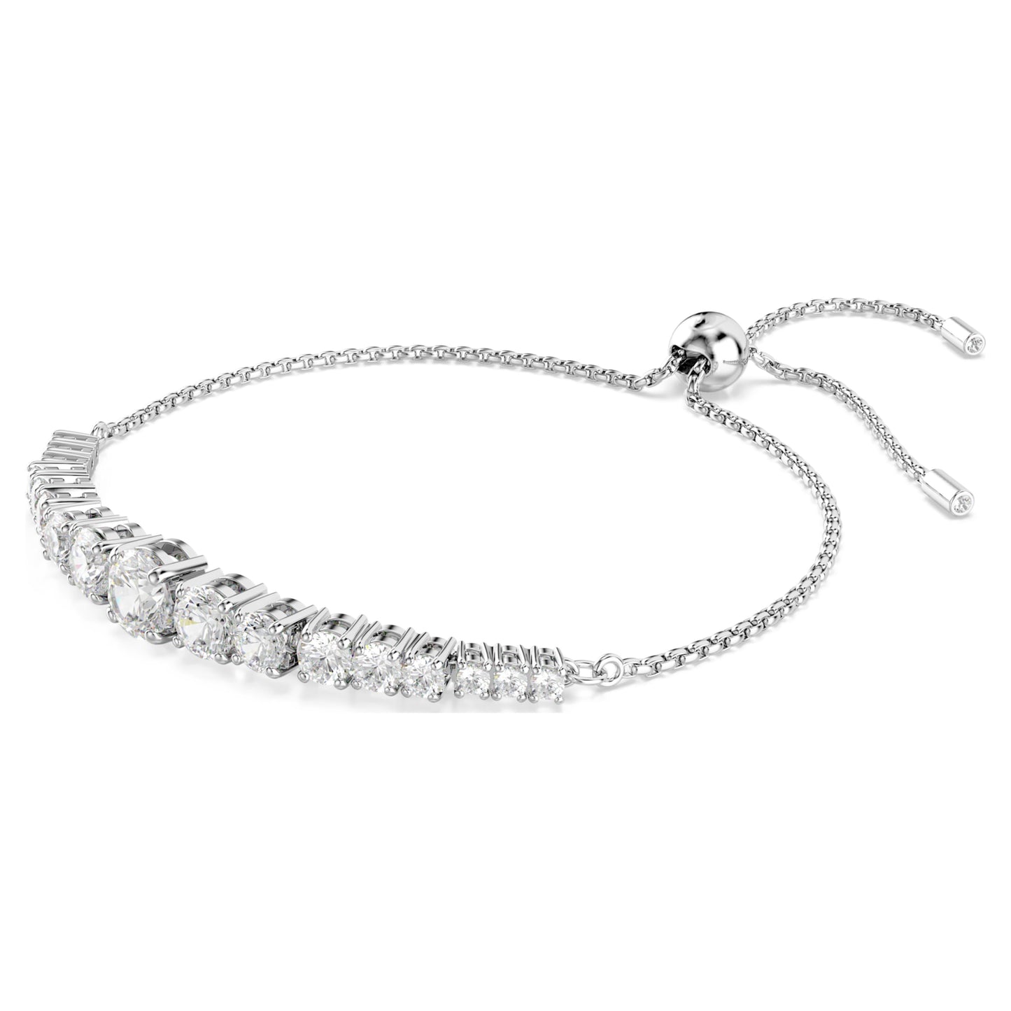 MATRIX BRACELET - WHITE, RHODIUM