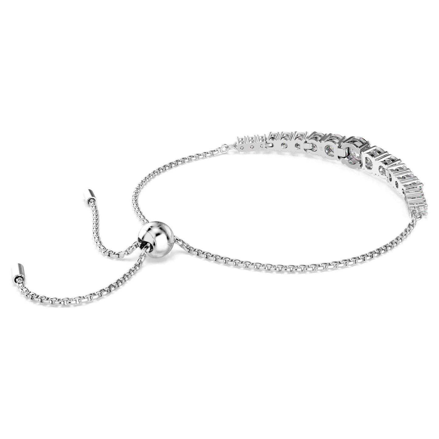 MATRIX BRACELET - WHITE, RHODIUM