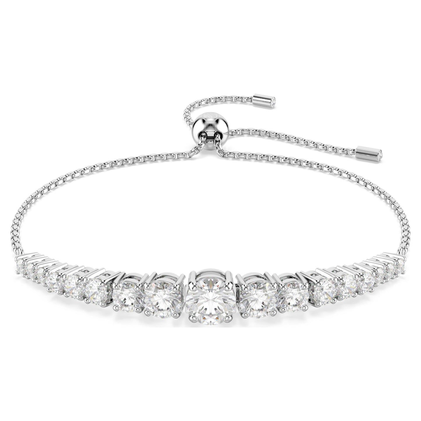 MATRIX BRACELET - WHITE, RHODIUM