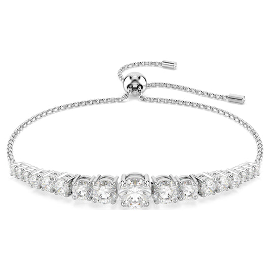 MATRIX BRACELET - WHITE, RHODIUM