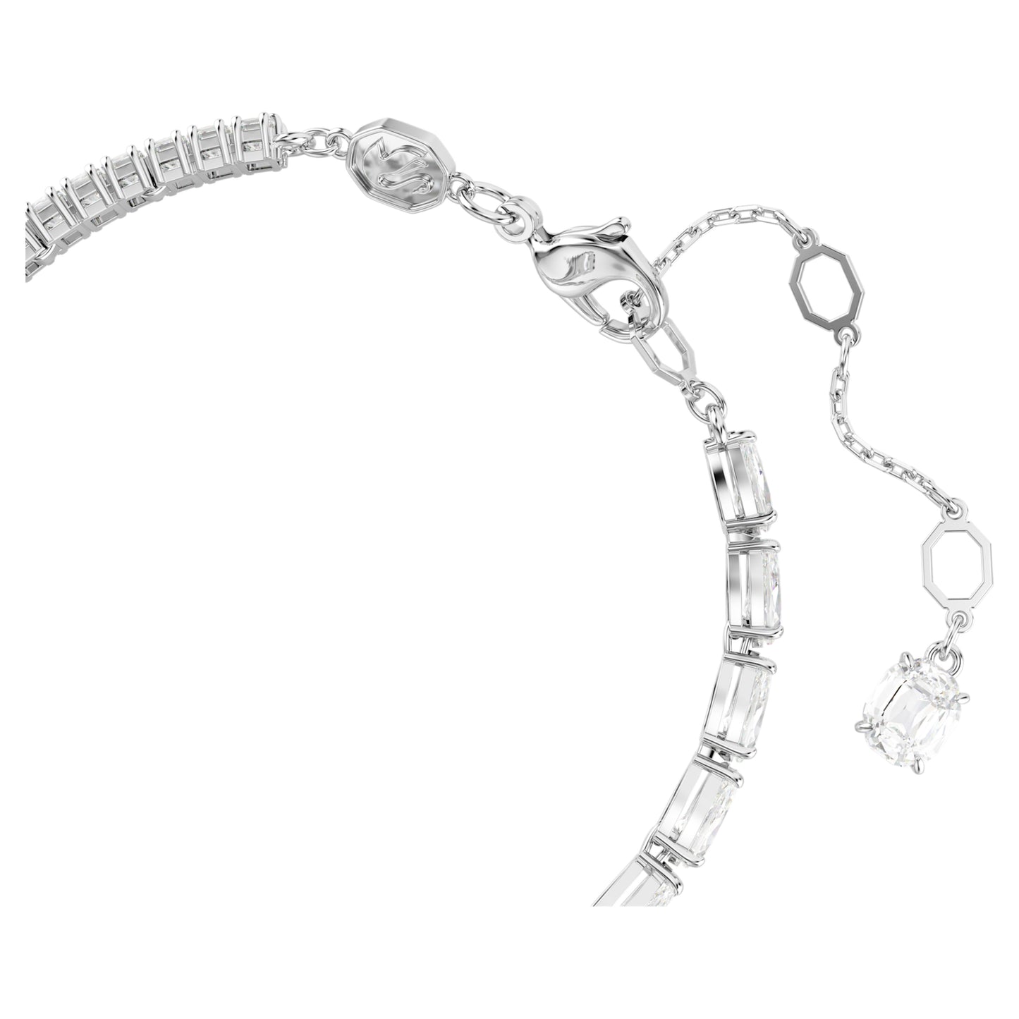 MATRIX BRACELET - WHITE, RHODIUM