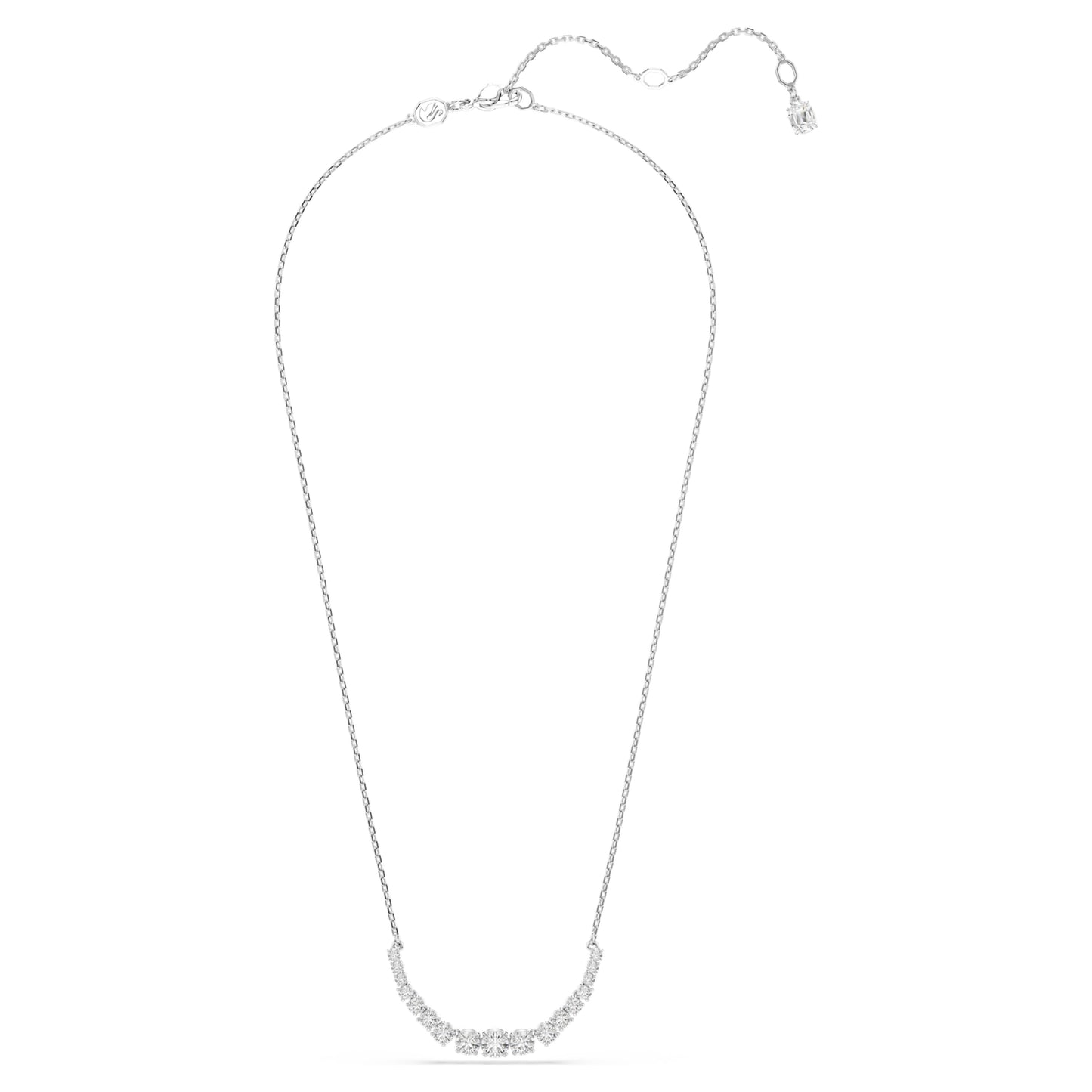 MATRIX NECKLACE GRADIENT - WHITE, RHODIUM