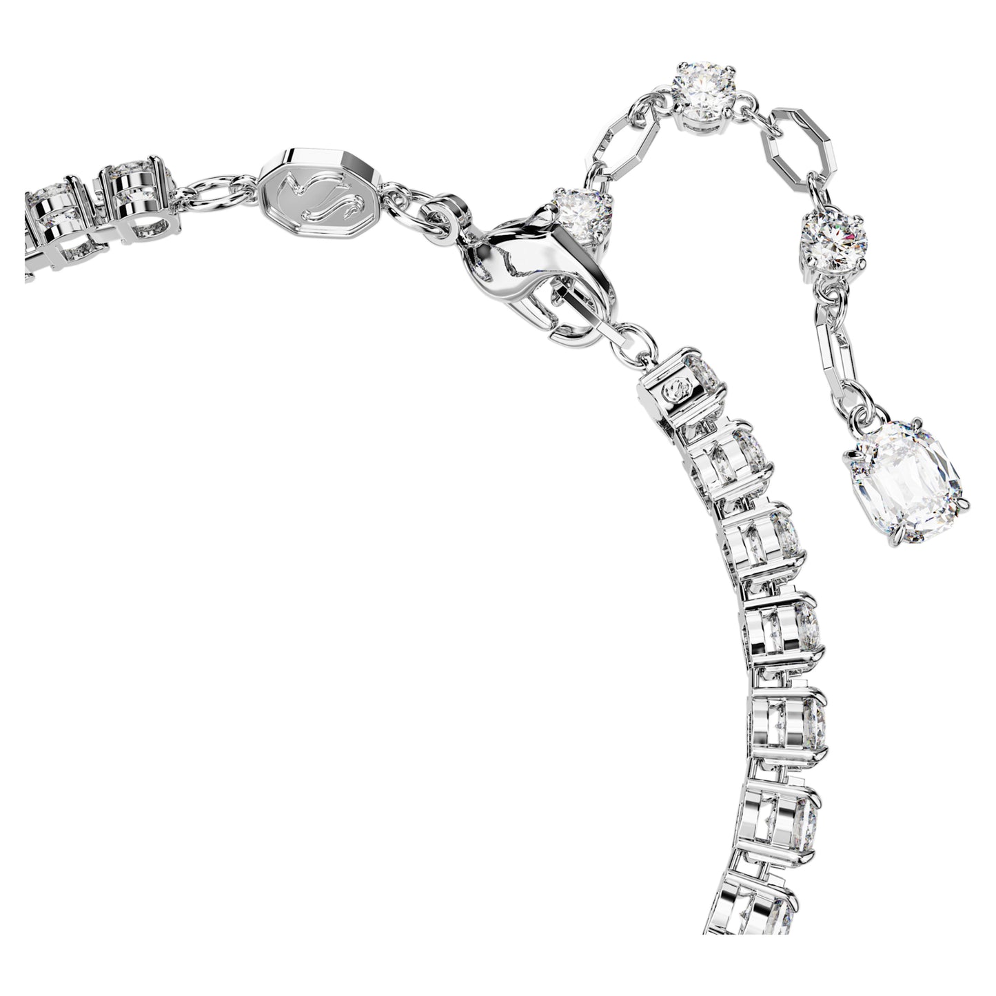 MATRIX TENNIS BRACELET - BLUE, RHODIUM